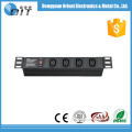 1U 4 outlet IEC C13 PDU rack pdu outlet with overl oad protection